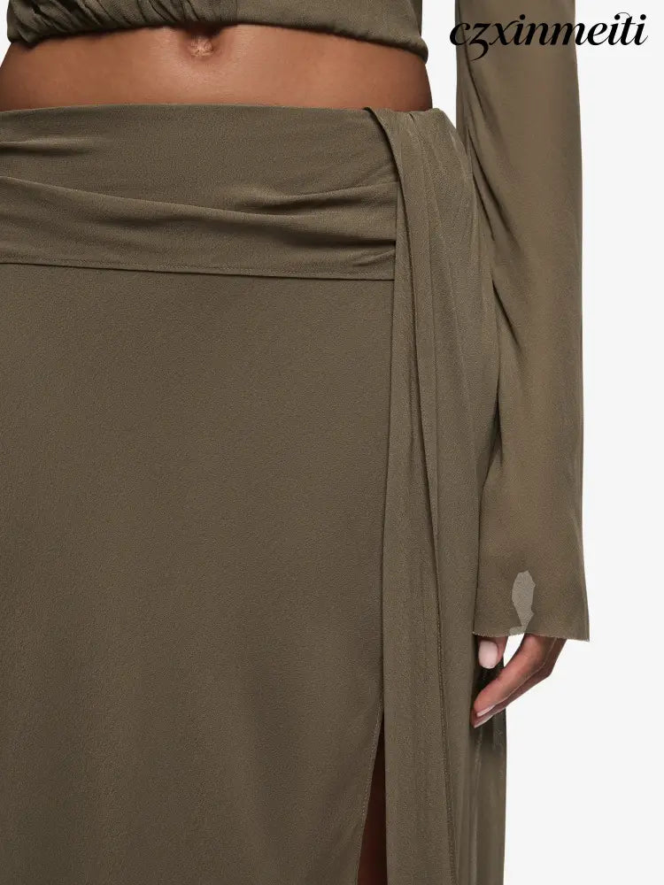 BRIYA MAXI SKIRT - TWIG - Skirts