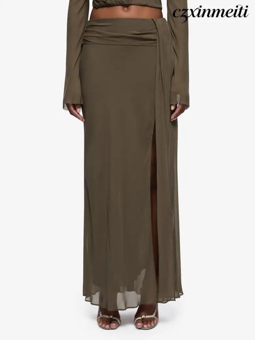 BRIYA MAXI SKIRT - TWIG - Skirts