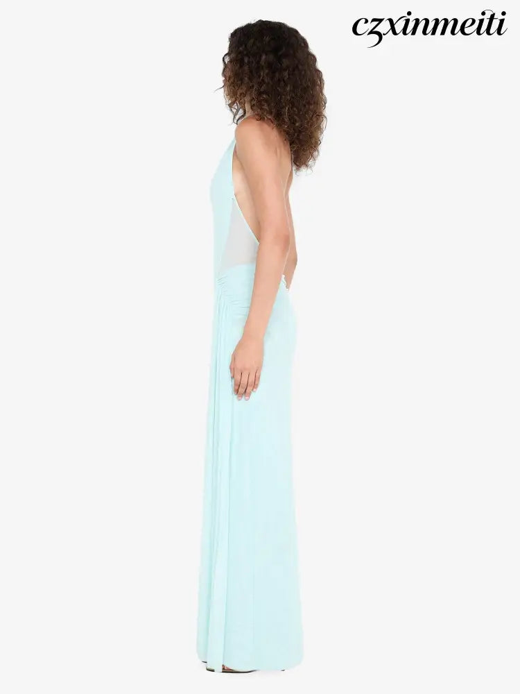 JUNIPER HALTER MAXI DRESS - SPEARMINT - Dresses