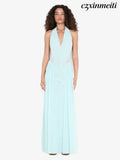 JUNIPER HALTER MAXI DRESS - SPEARMINT - Dresses