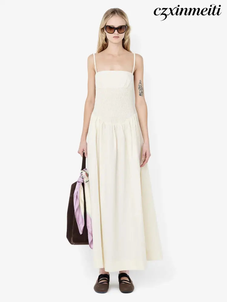 MARCELINE MAXI DRESS - CREAM - Dresses