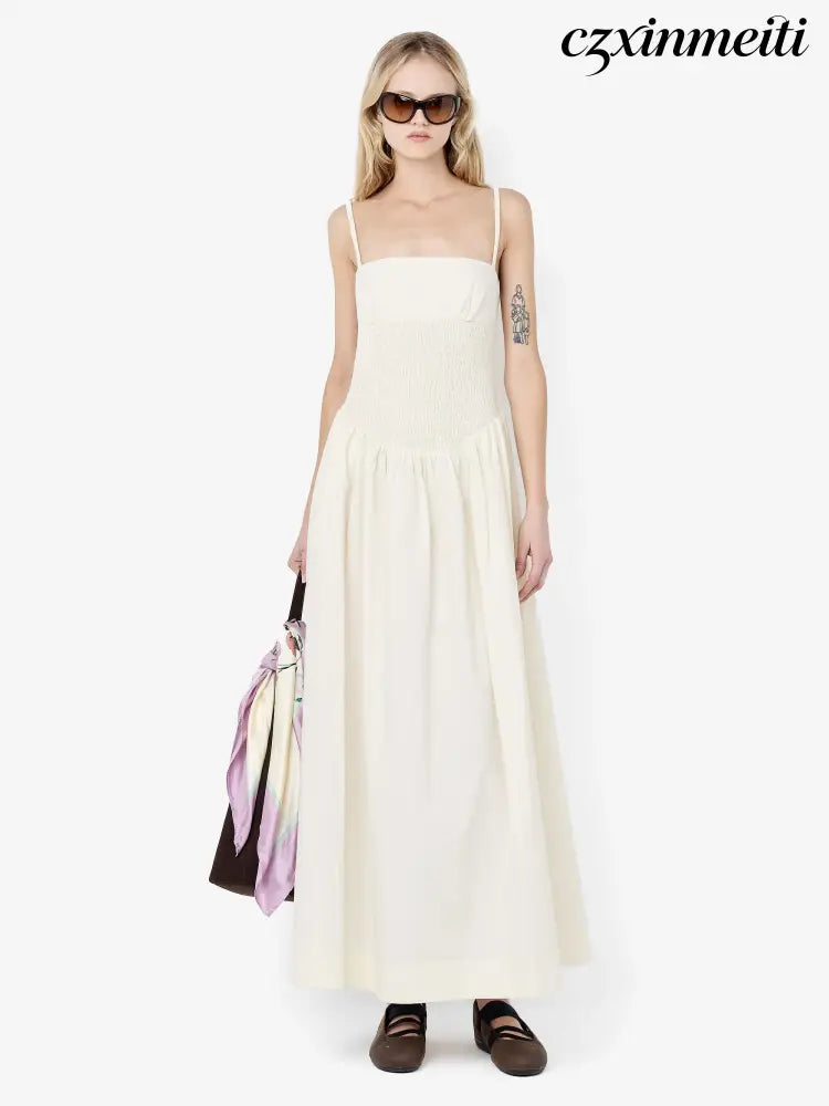 MARCELINE MAXI DRESS - CREAM - Dresses