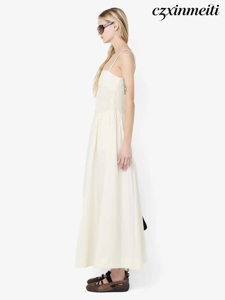MARCELINE MAXI DRESS - CREAM - Dresses