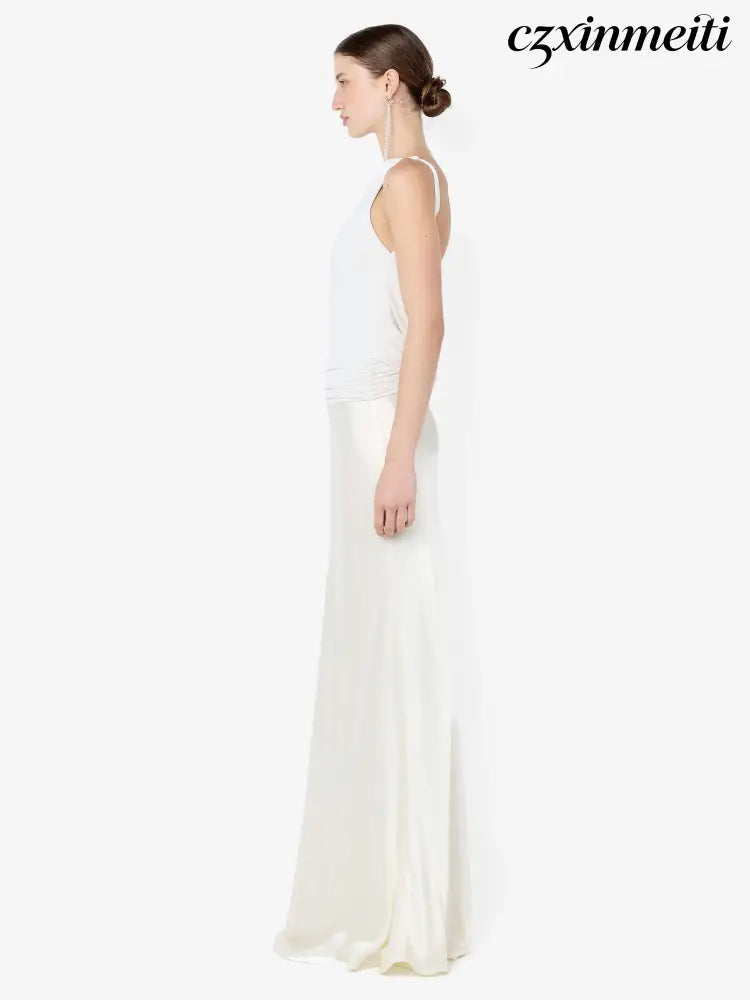 MIRABELLE COWL NECK MAXI DRESS - SNOW - Dresses