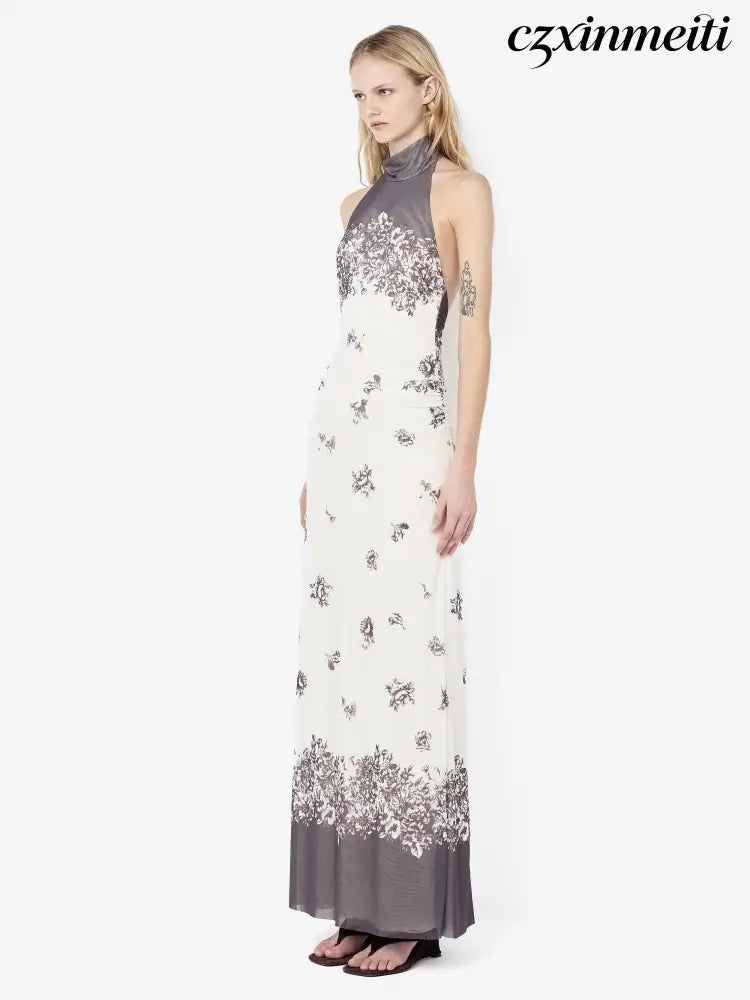 VIOLETTE RACER MAXI DRESS - CARNATION FLORAL - Dresses