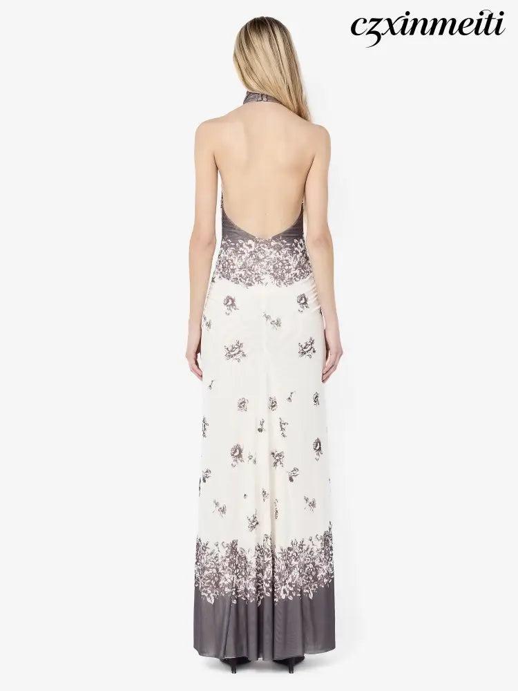 VIOLETTE RACER MAXI DRESS - CARNATION FLORAL - Dresses